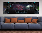 Space Travel Space Ship Window Canvas Wall Art
