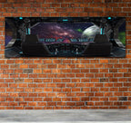 Space Travel Space Ship Window Canvas Wall Art