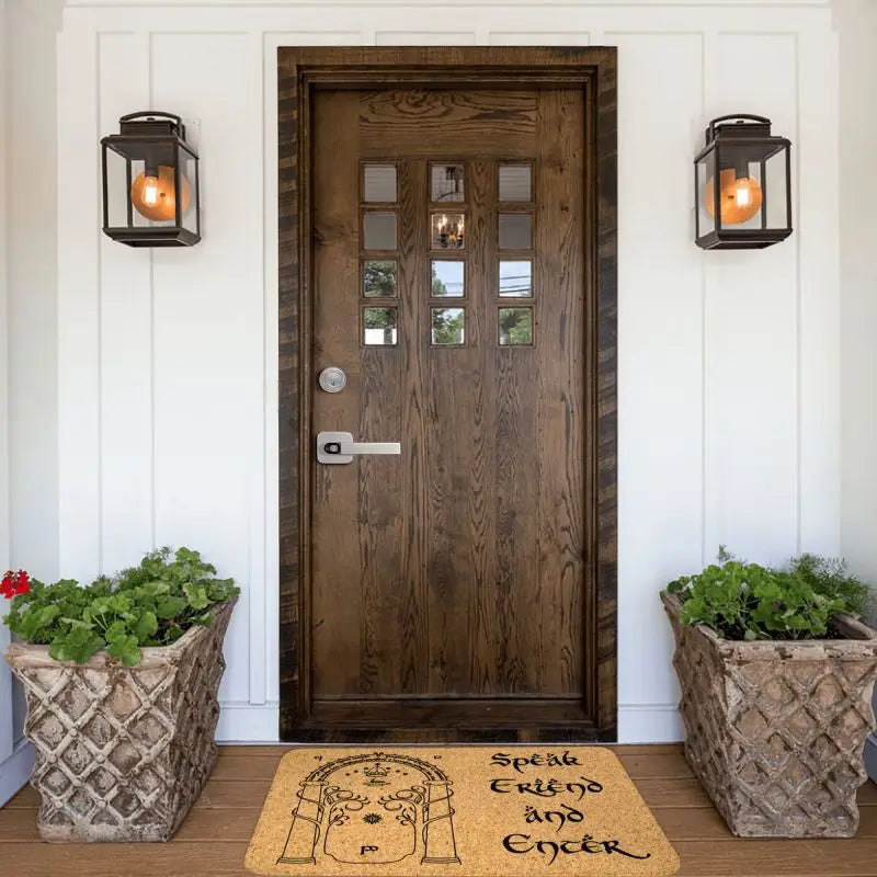 Speak Friend And Enter Front Floor Door Entrance Mat Outdoor Kitchen Bath Doormat Balcony Welcome Carpet Rug