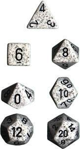 Speckled Polyhedral Arctic Camo 7-Die Set - Role-Players