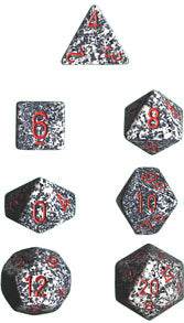 Speckled Polyhedral Granite 7-Die Set - 