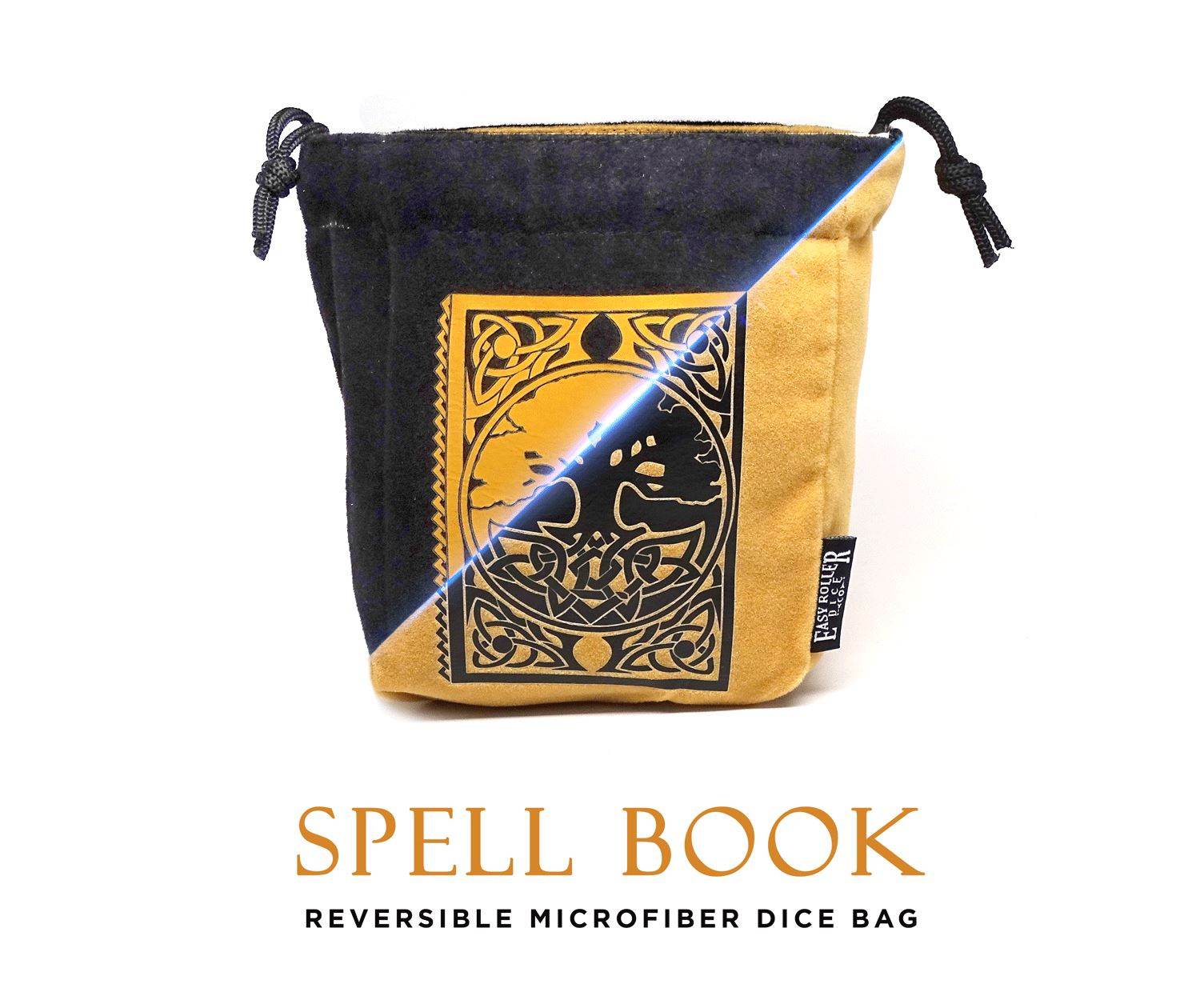 Spell Book Reversible Microfiber Self-Standing Large Dice Bag - 