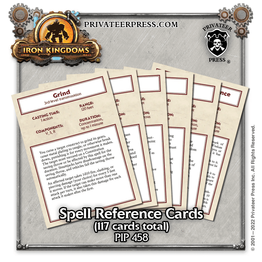 Iron Kingdoms (5E) - Spell Deck - 