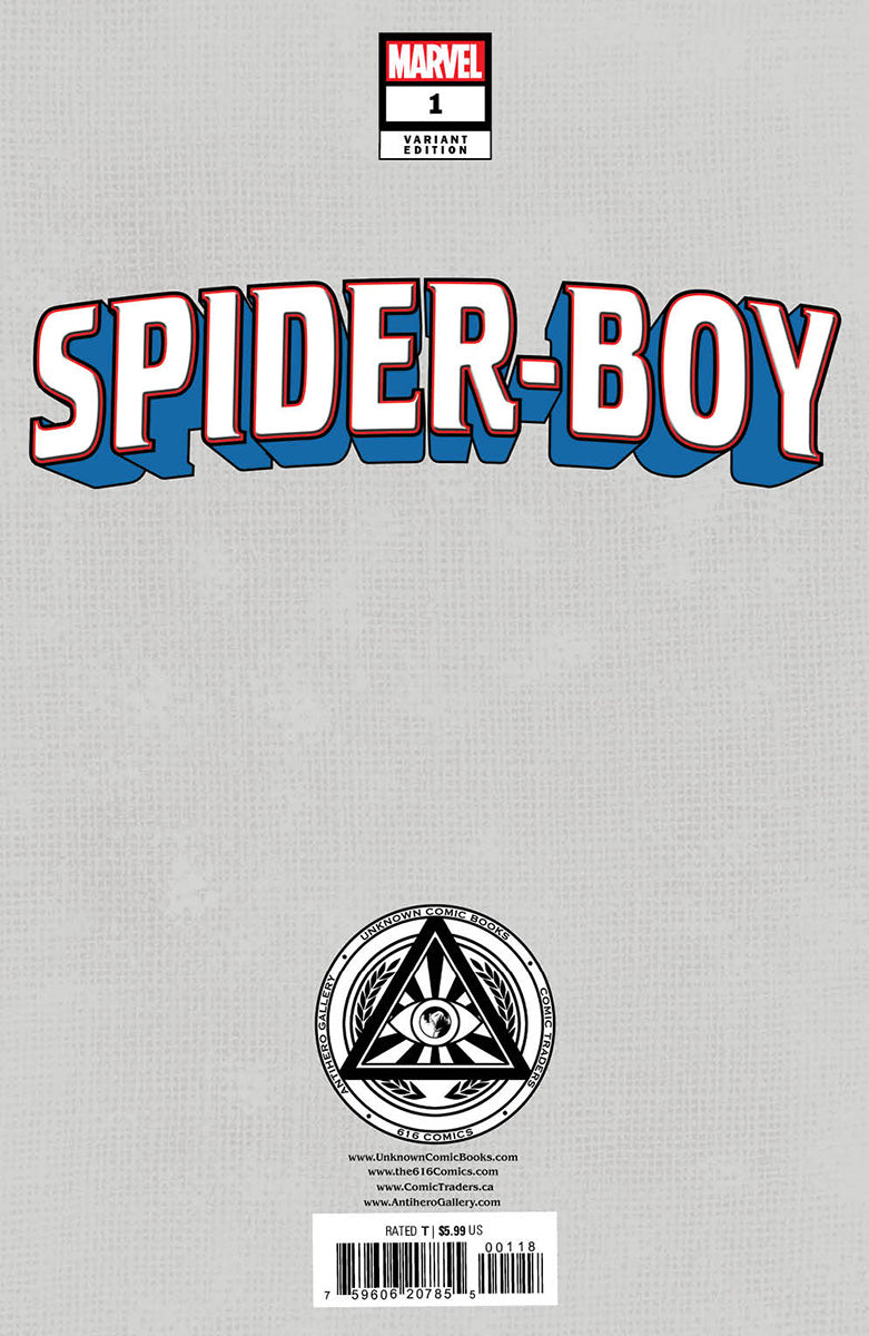 Spider-Boy #1 Unknown Comics Kaare Andrews Exclusive Virgin Var (11/01/2023)