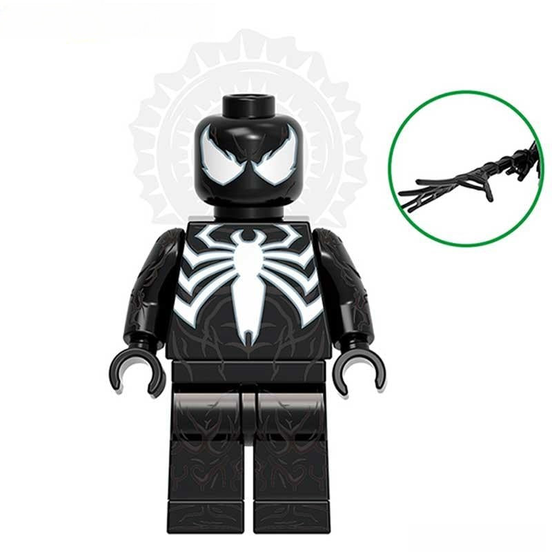 Spider-Man Black suit Symbiote Lego Minifigures Custom Toys 2