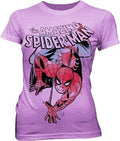 Spider-Man Climb Juniors Lilac T-shirt