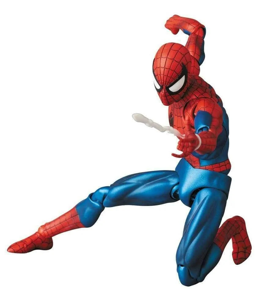 Spider Man Mafex 075 the Amazing SpiderMan Comic Ver Joints Movable Figure Model Toys 16cm