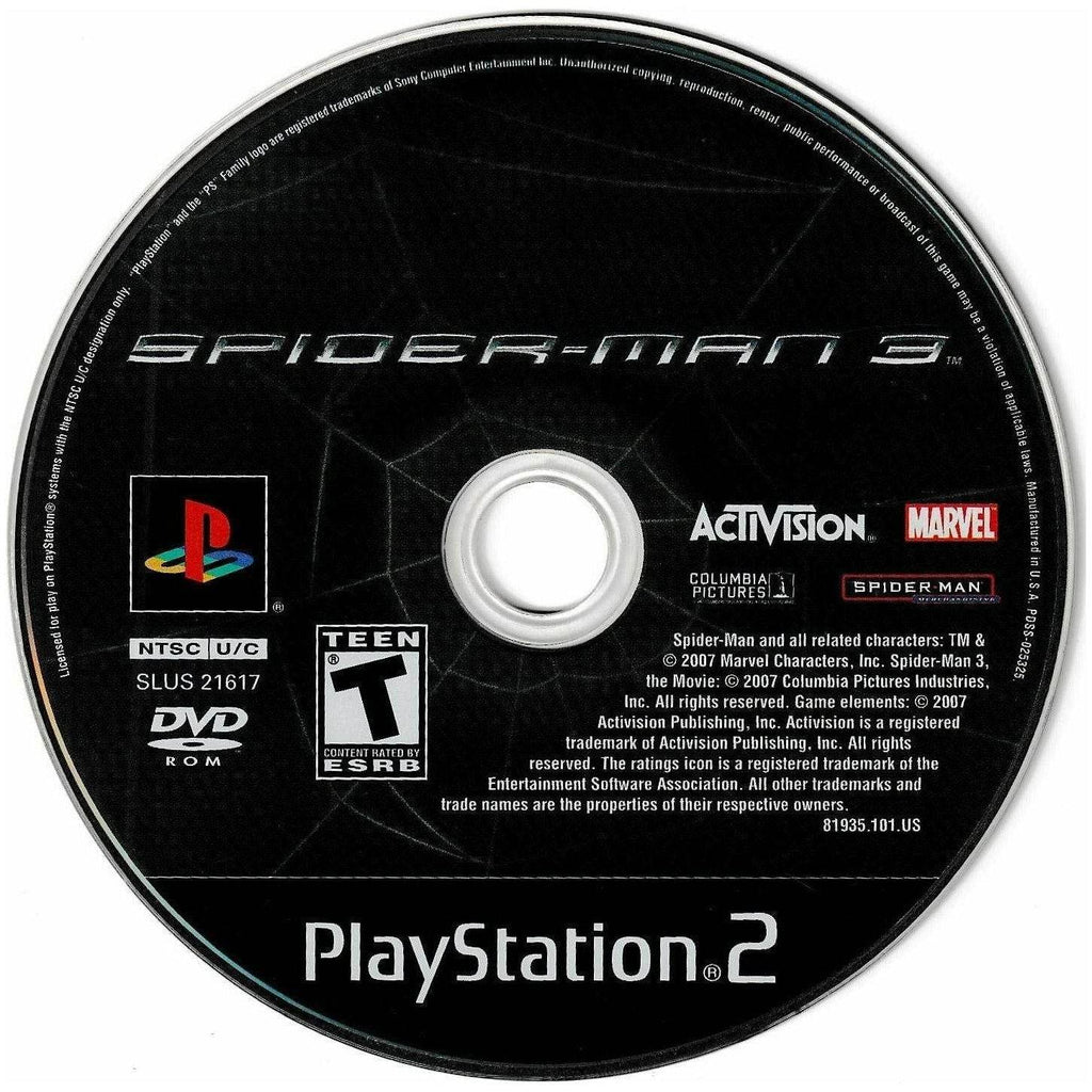 Spiderman 3 - PlayStation 2 (LOOSE) - Role-Players