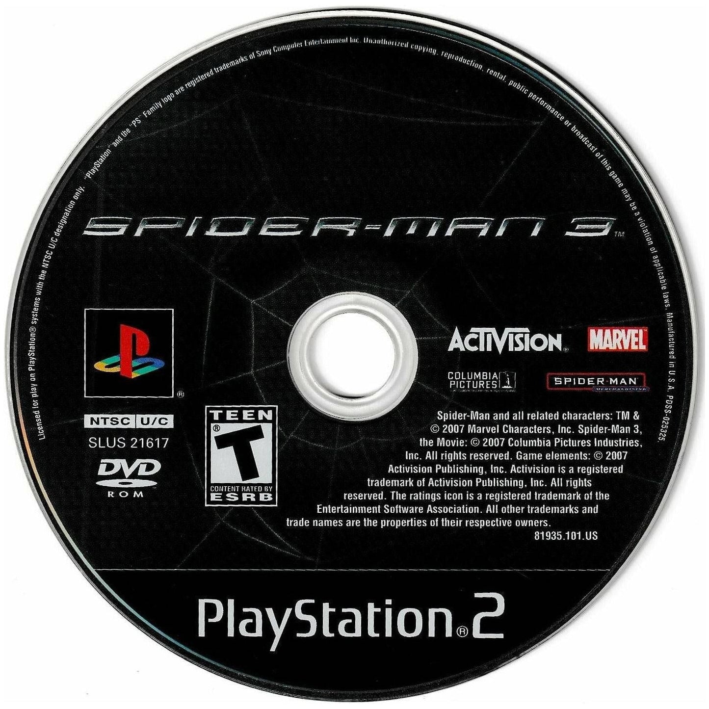 Spiderman 3 - PlayStation 2 (LOOSE)