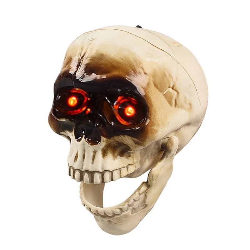 Spooky Skull Heads Halloween Decor Skull Heads With Motion Sensor Halloween Decorations Scary Sound Spooky Decoration