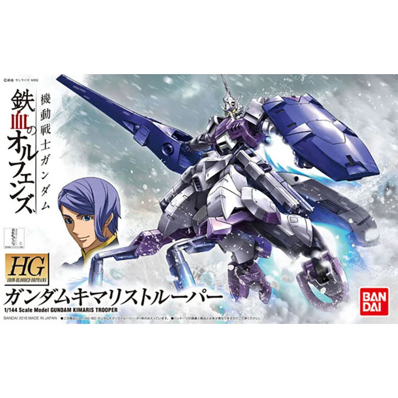 Spot Direct Delivery Bandai Original Anime Collectible GUNDAM Model HG IBO GUNDAM KIMARIS TROOPER Action Figure Toys For Kids