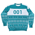 Squid Character Merry Squid-Mas Game Ugly Christmas Sweater - XS / 1