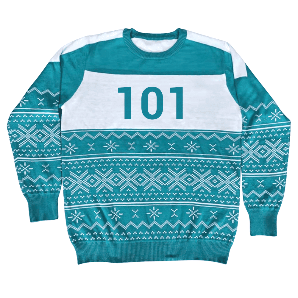 Squid Character Merry Squid-Mas Game Ugly Christmas Sweater - XS / 101