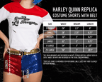 SS Movie Replica Harley Quinn Halloween Cosplay Costume Shorts with Belt