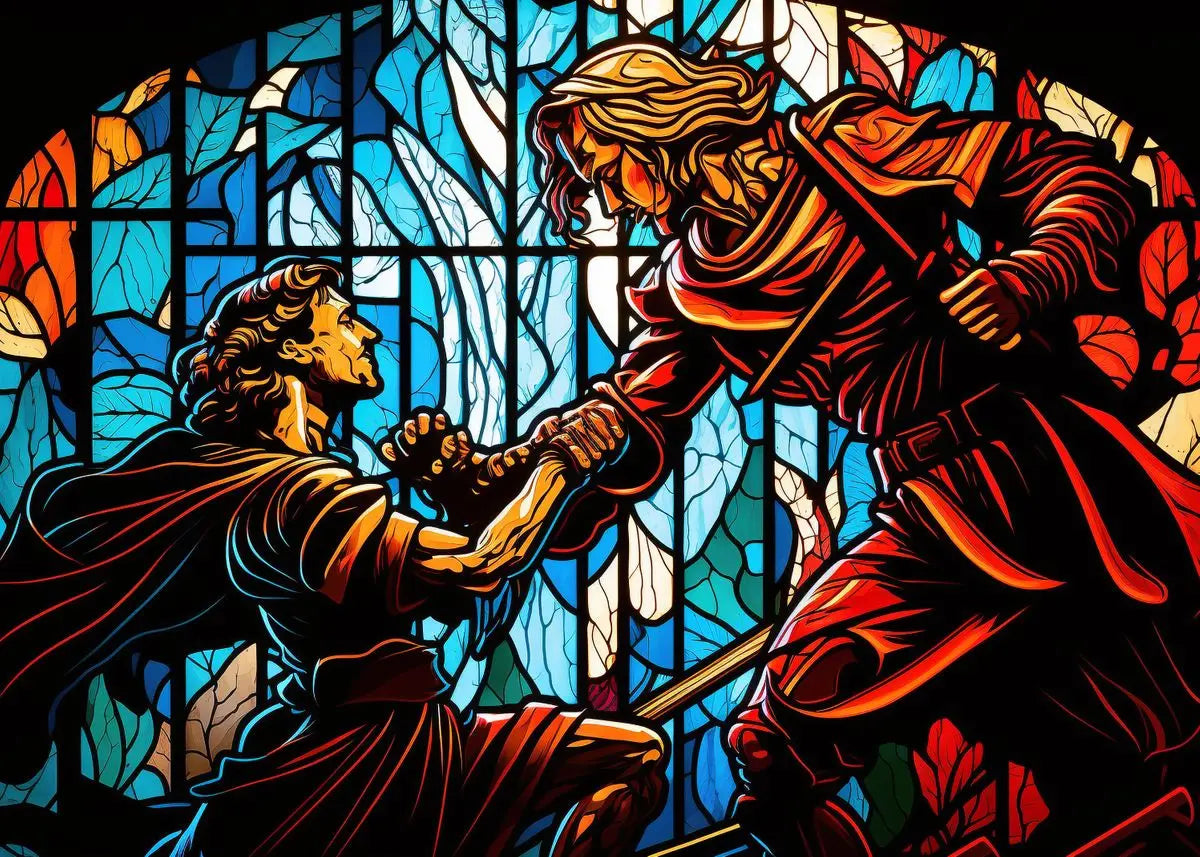 Stained glass poster