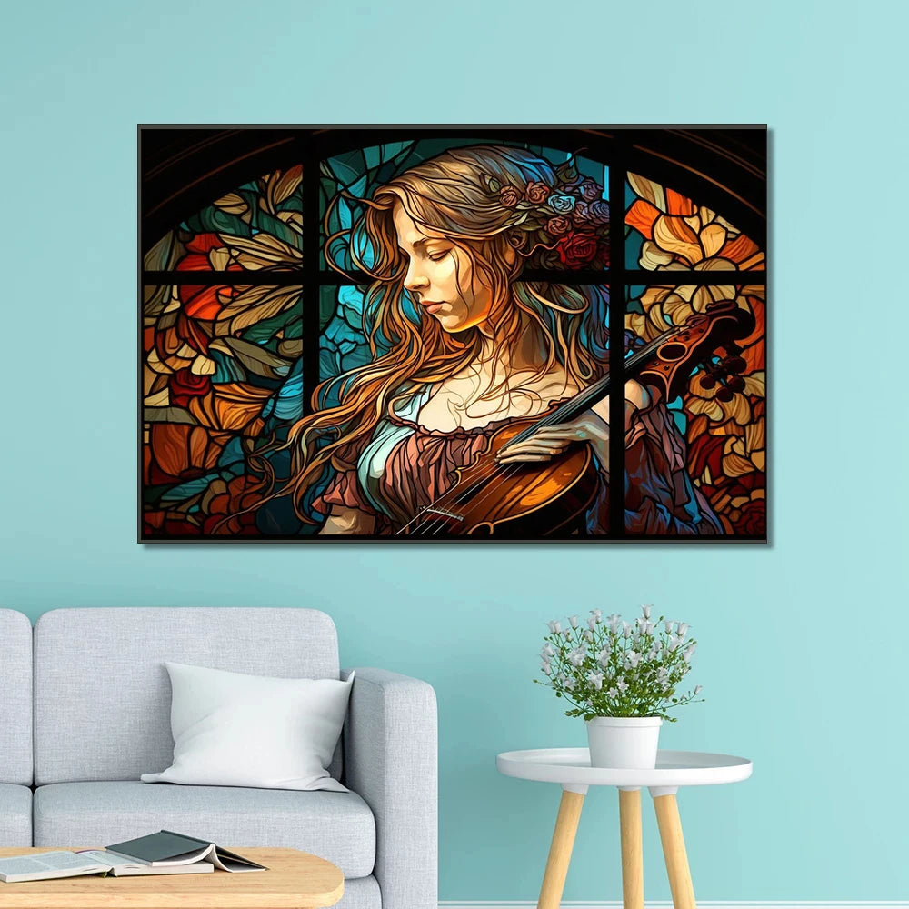 Stained glass poster