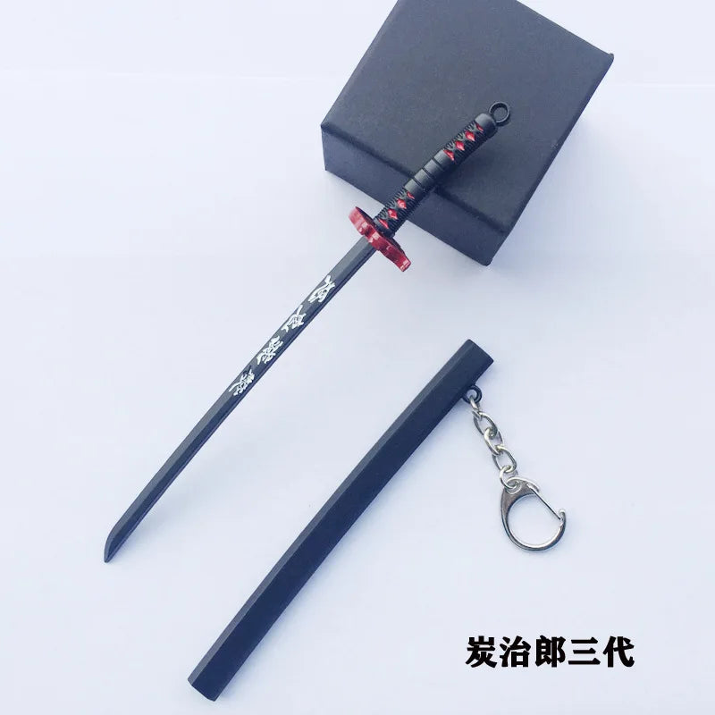 Stand not included New The Blade of the Ghost 17cm Mini Katana Keychains key chains evil eye anime keychain key chain cute keychain