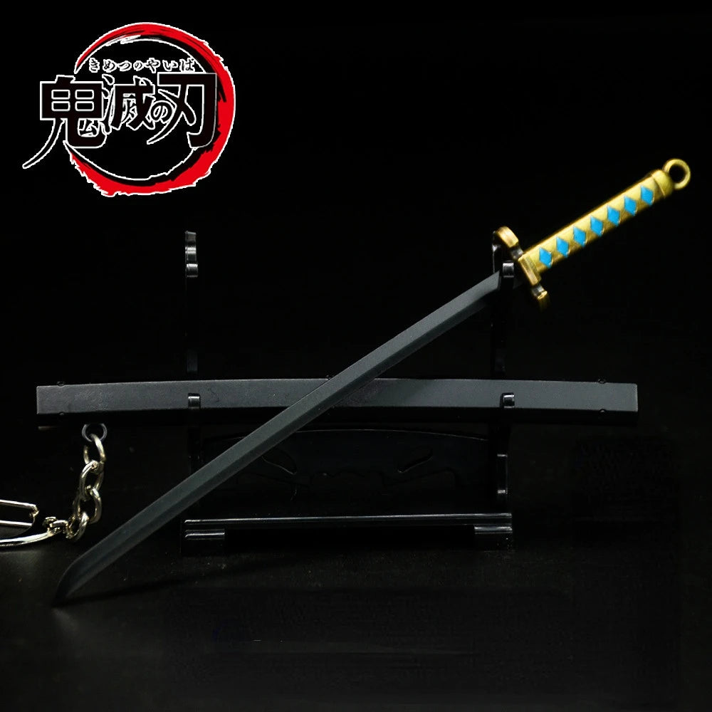 Stand not included New The Blade of the Ghost 17cm Mini Katana Keychains key chains evil eye anime keychain key chain cute keychain