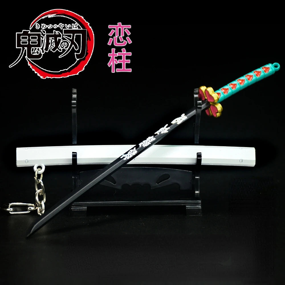 Stand not included New The Blade of the Ghost 17cm Mini Katana Keychains key chains evil eye anime keychain key chain cute keychain