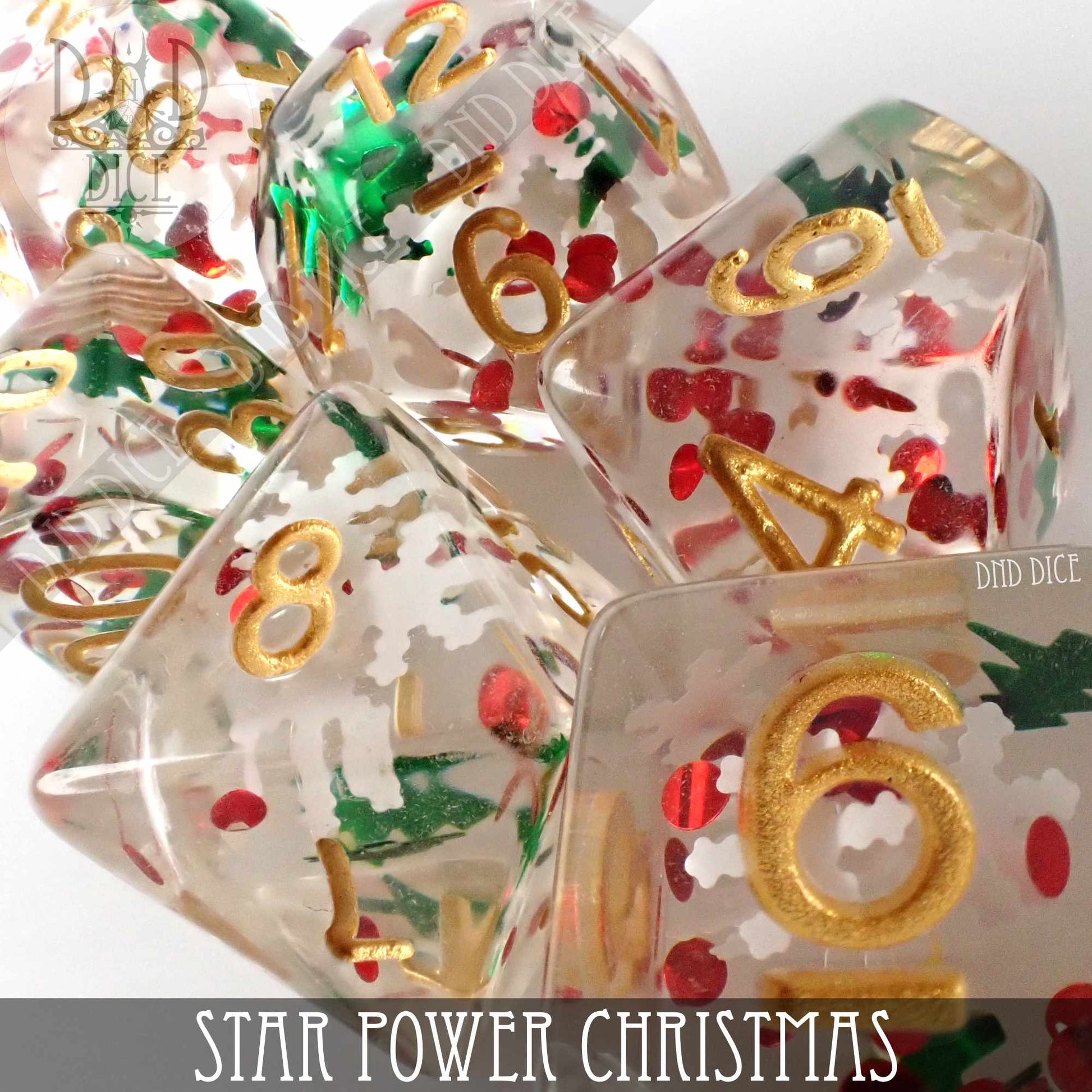 Star Power Christmas Dice Set