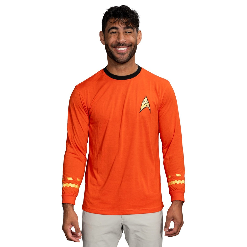 Star Trek Long Sleeve Halloween Costume T-shirt - Commander, Medical Sciences and Engineering
