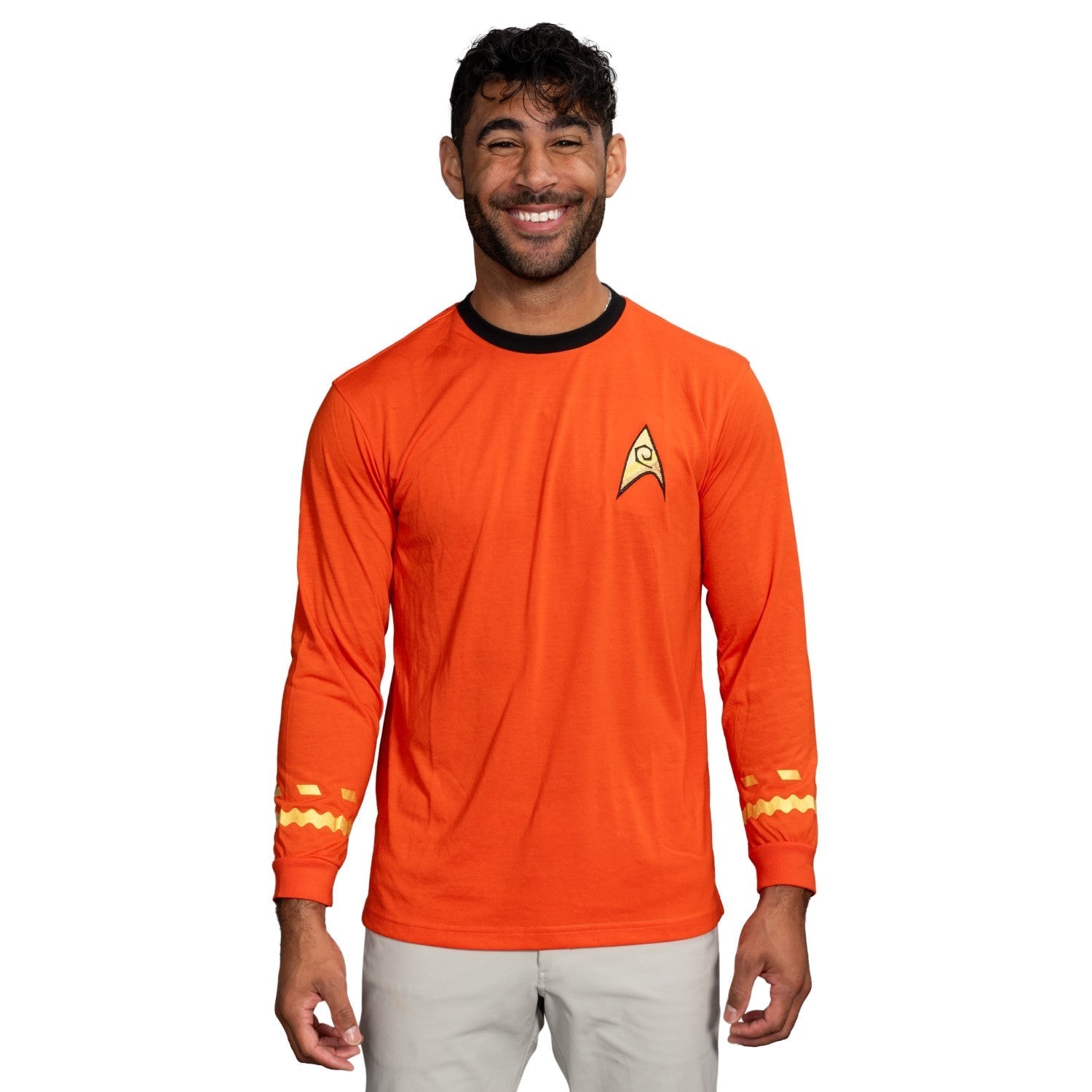 Star Trek Long Sleeve Halloween Costume T-shirt - Commander, Medical Sciences and Engineering