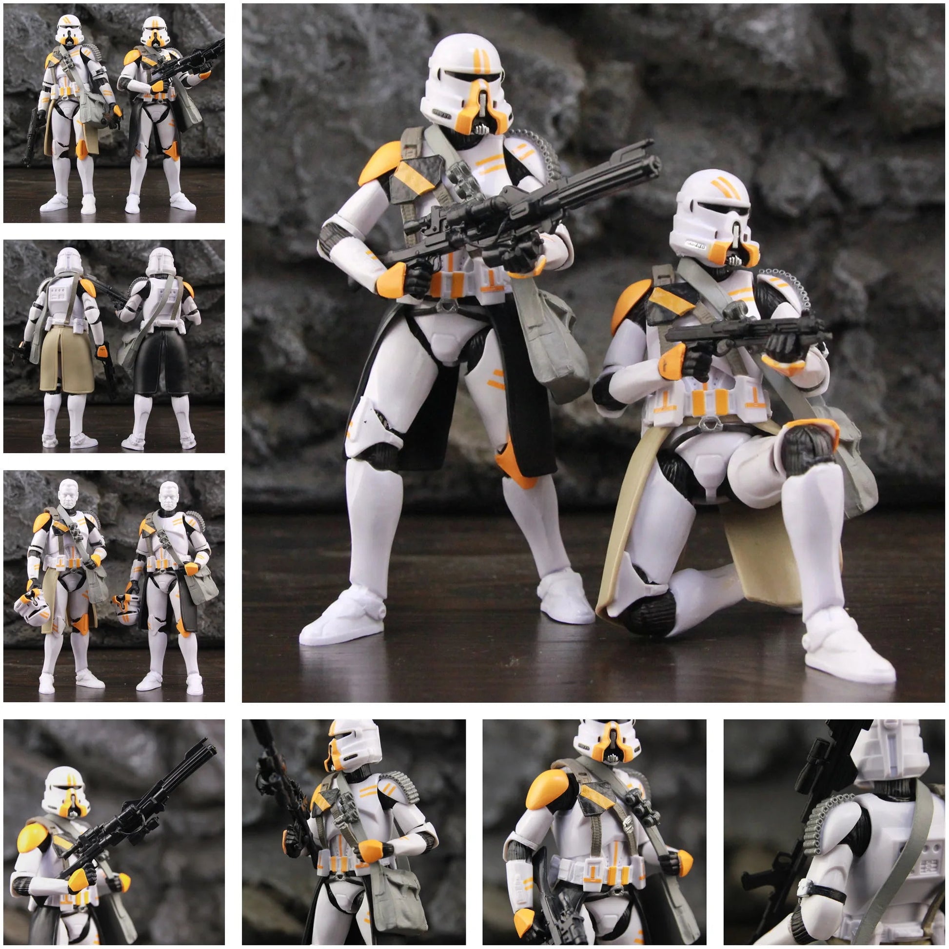 Star Wars 104th 212th 442nd 332nd 501st 6" Action Figure ARC ARF Trooper Shock Asohka Commander Phase 2 Episode II Clone Toys