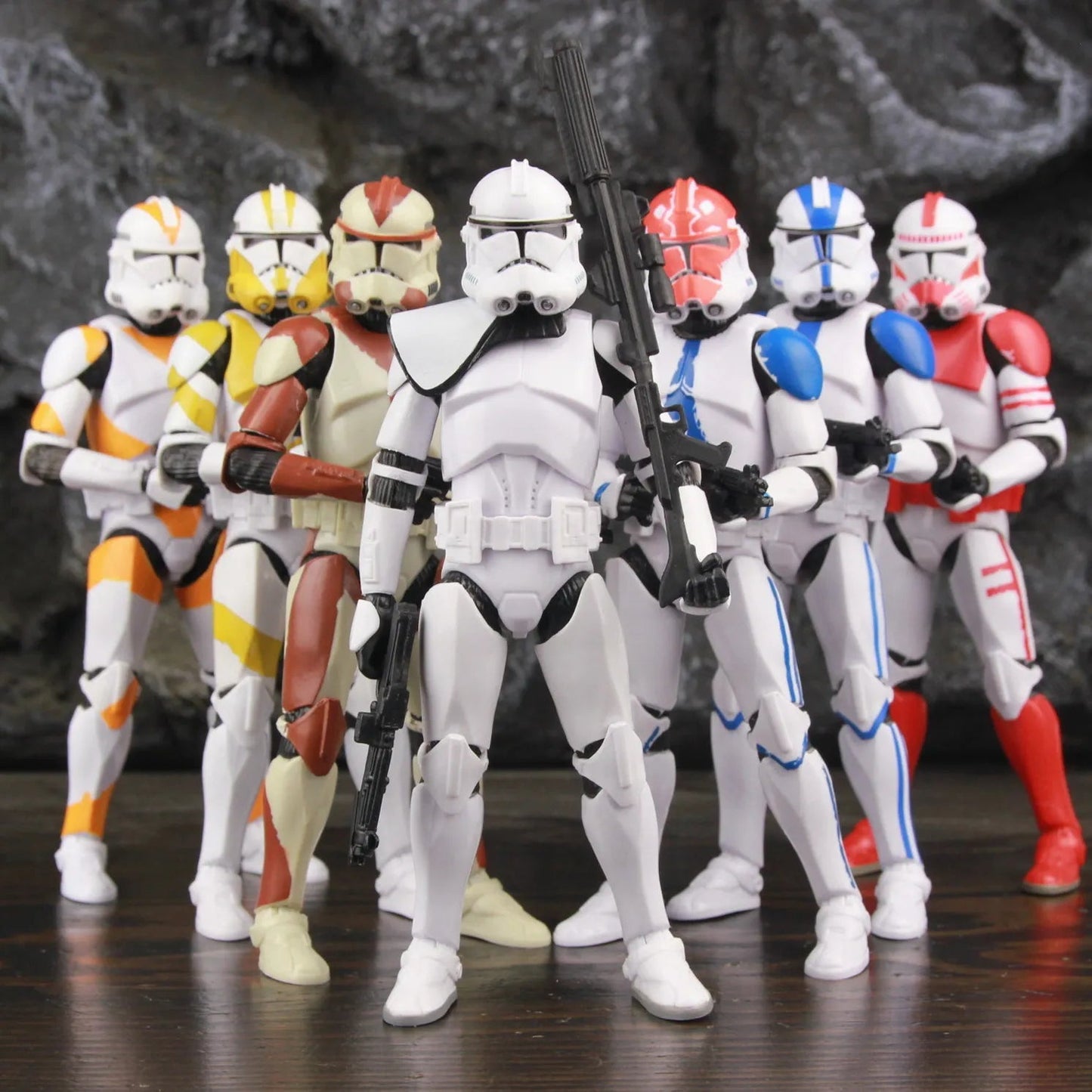 Star Wars 104th 212th 442nd 332nd 501st 6" Action Figure ARC ARF Trooper Shock Asohka Commander Phase 2 Episode II Clone Toys