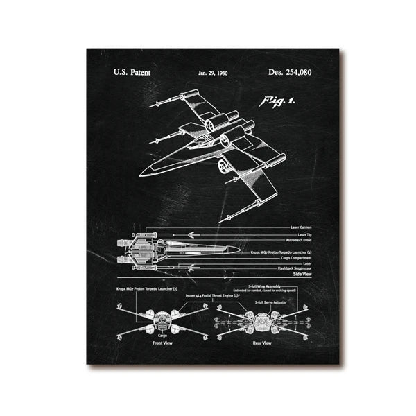 Star Wars Air Vehicle Patent Poster  40x50cm-60x90cm