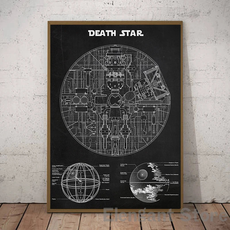 Star Wars Air Vehicle Patent Poster  40x50cm-60x90cm