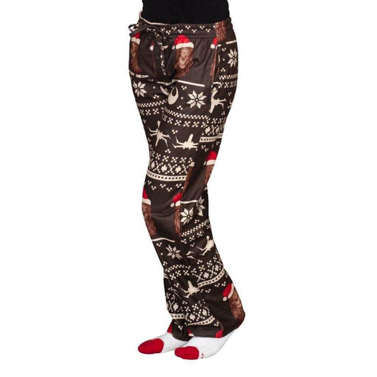 Star Wars Chewbacca Christmas Brown Lounge Pants - S