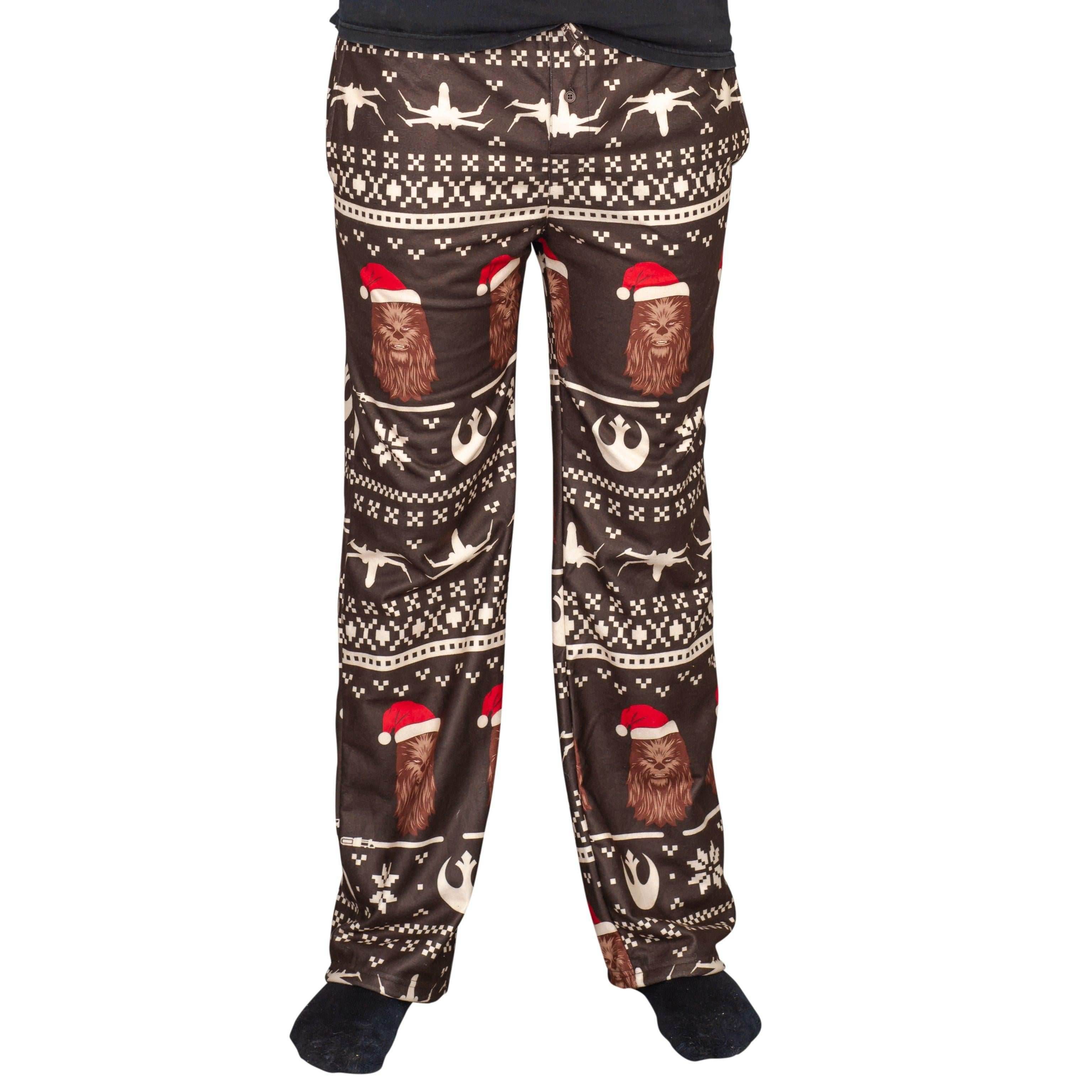 Star Wars Chewbacca Christmas Brown Lounge Pants - XL