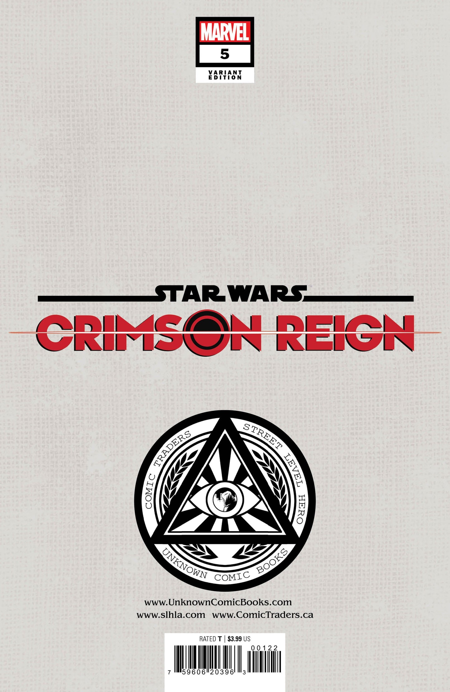 Star Wars: Crimson Reign 5 Unknown Comics Tyler Kirkham Exclusive Var (06/22/2022)