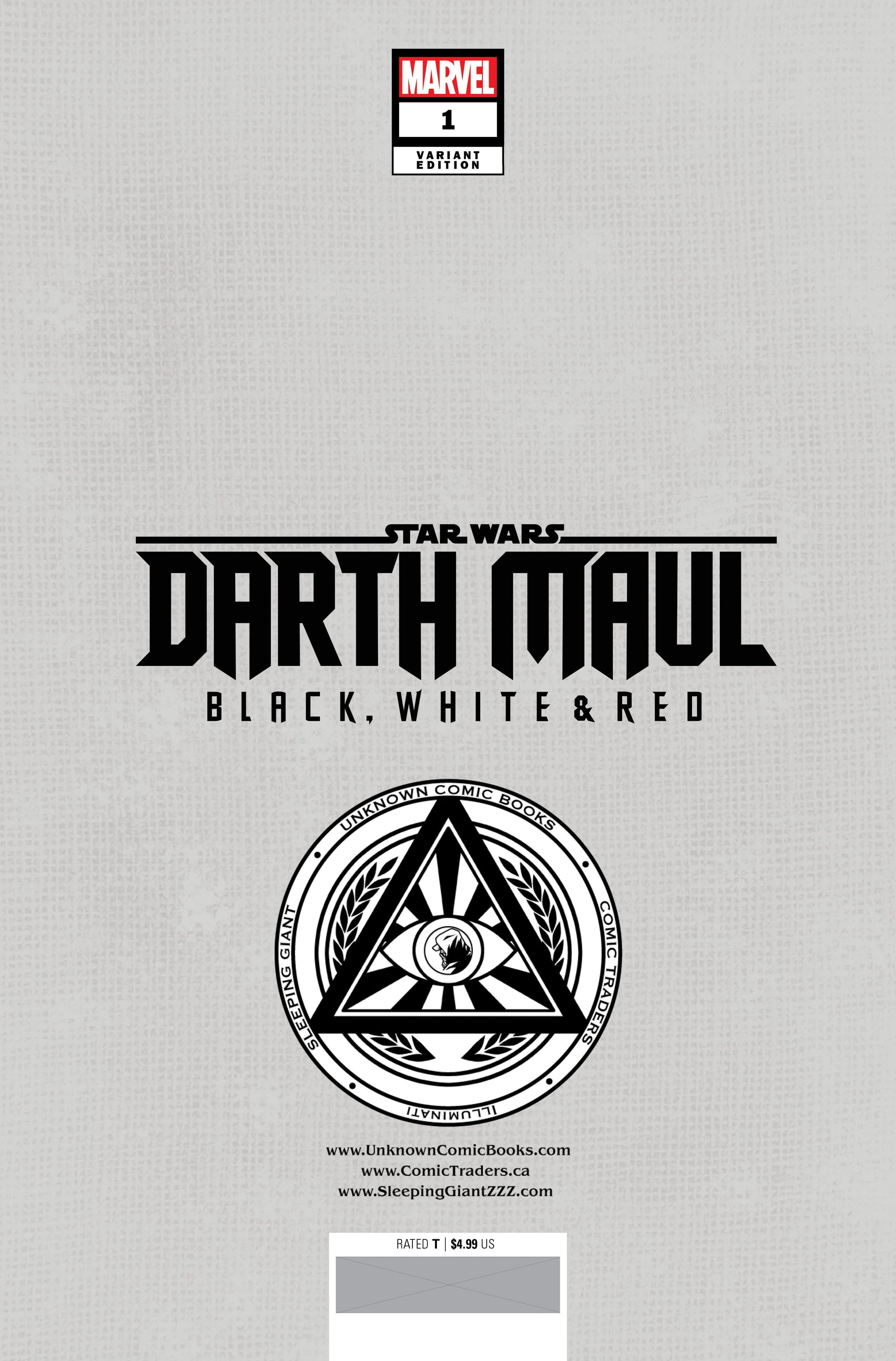 Star Wars: Darth Maul - Black, White & Red #1 Unknown Comics Felipe Massafera Exclusive Var (04/24/2024)