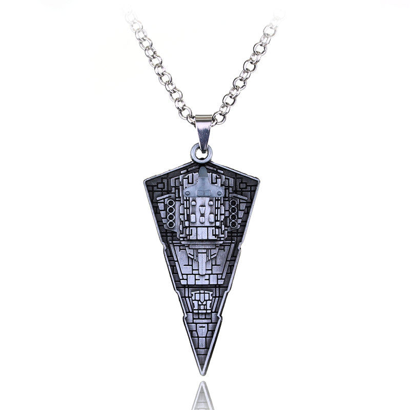 Star Wars Destroyer Ship Model Metal Necklace