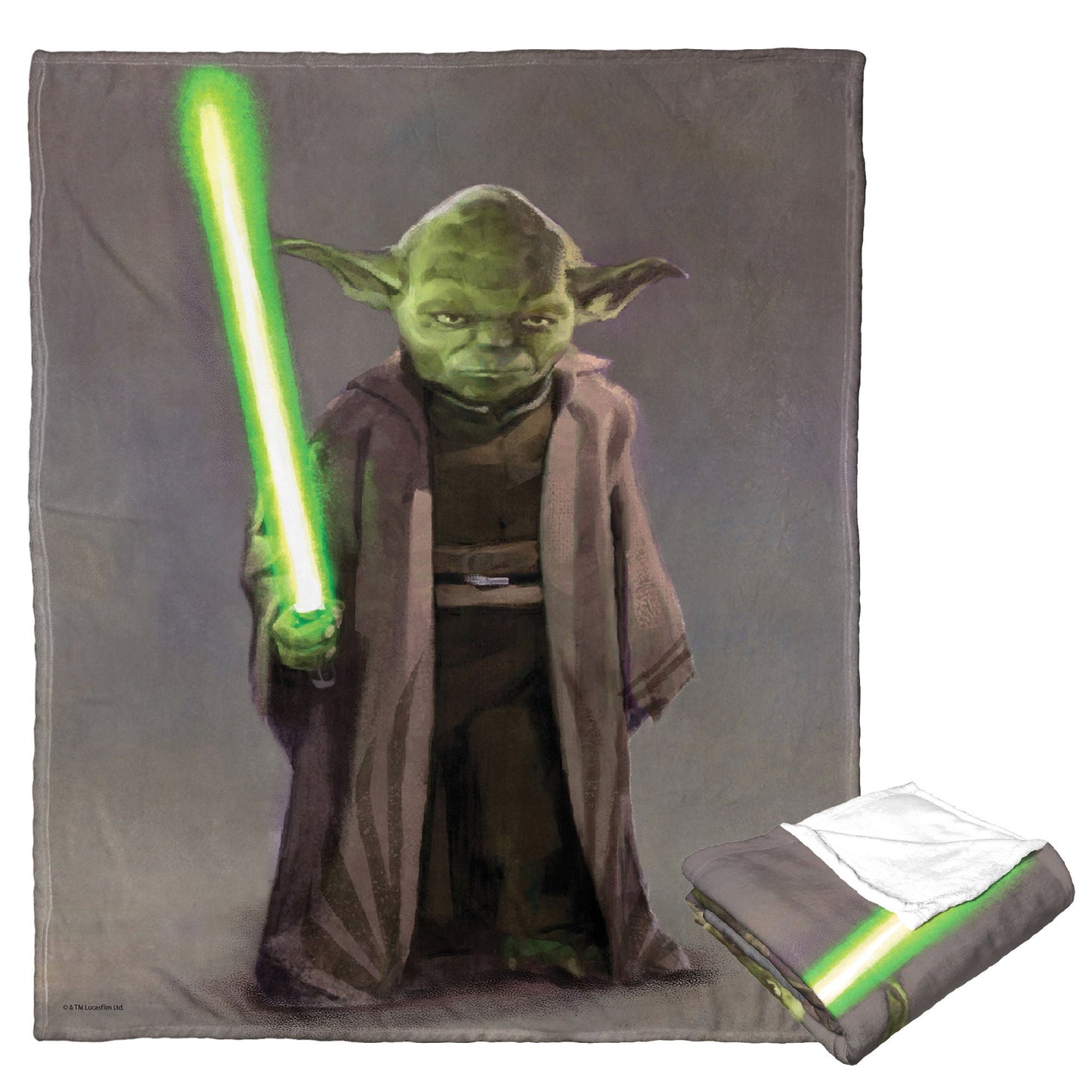 Star Wars: High Republic; Warrior Yoda Aggretsuko Comics Silk Touch Throw Blanket; 50" x 60"