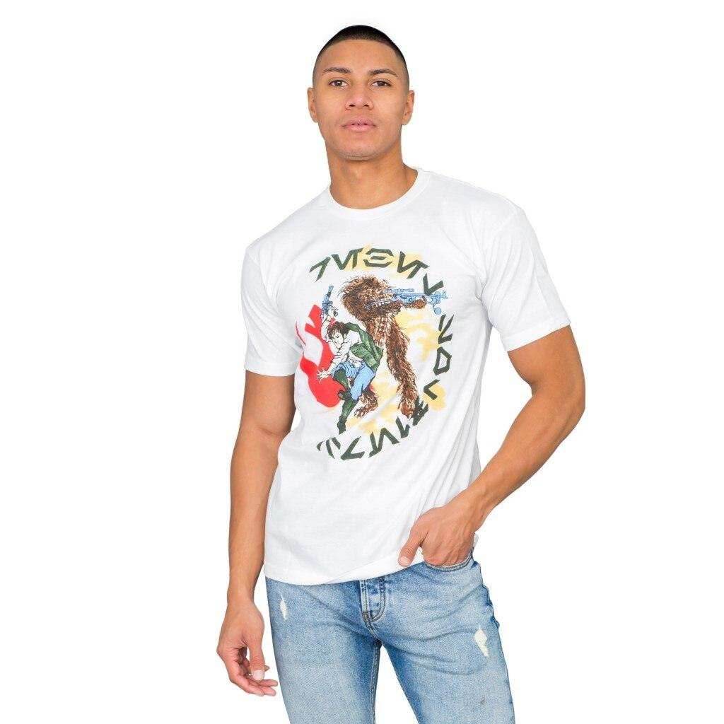 Star Wars Japan Chewey Chewbacca Fighting T-Shirt - S