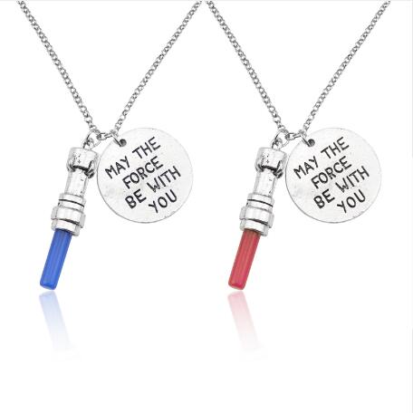 Star Wars MAY THE FORCE Be WITH YOU Necklace