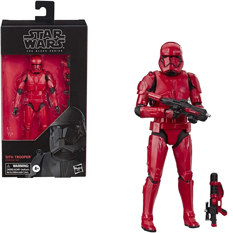 Star Wars The Black Series Sith Trooper Toy 6" Scale The Rise of Skywalker Collectible Action Figure for Kids