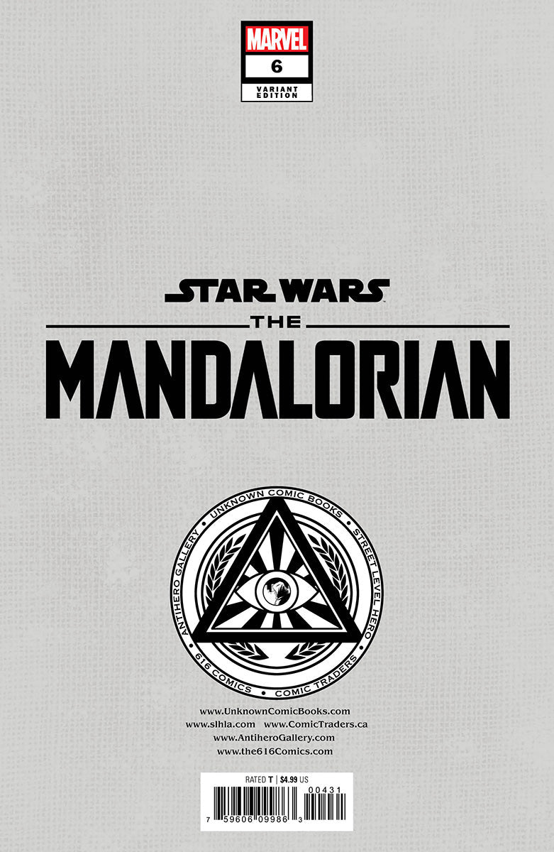 Star Wars: The Mandalorian #6 Unknown Comics Rickie Yagawa Exclusive Var (12/14/2022)