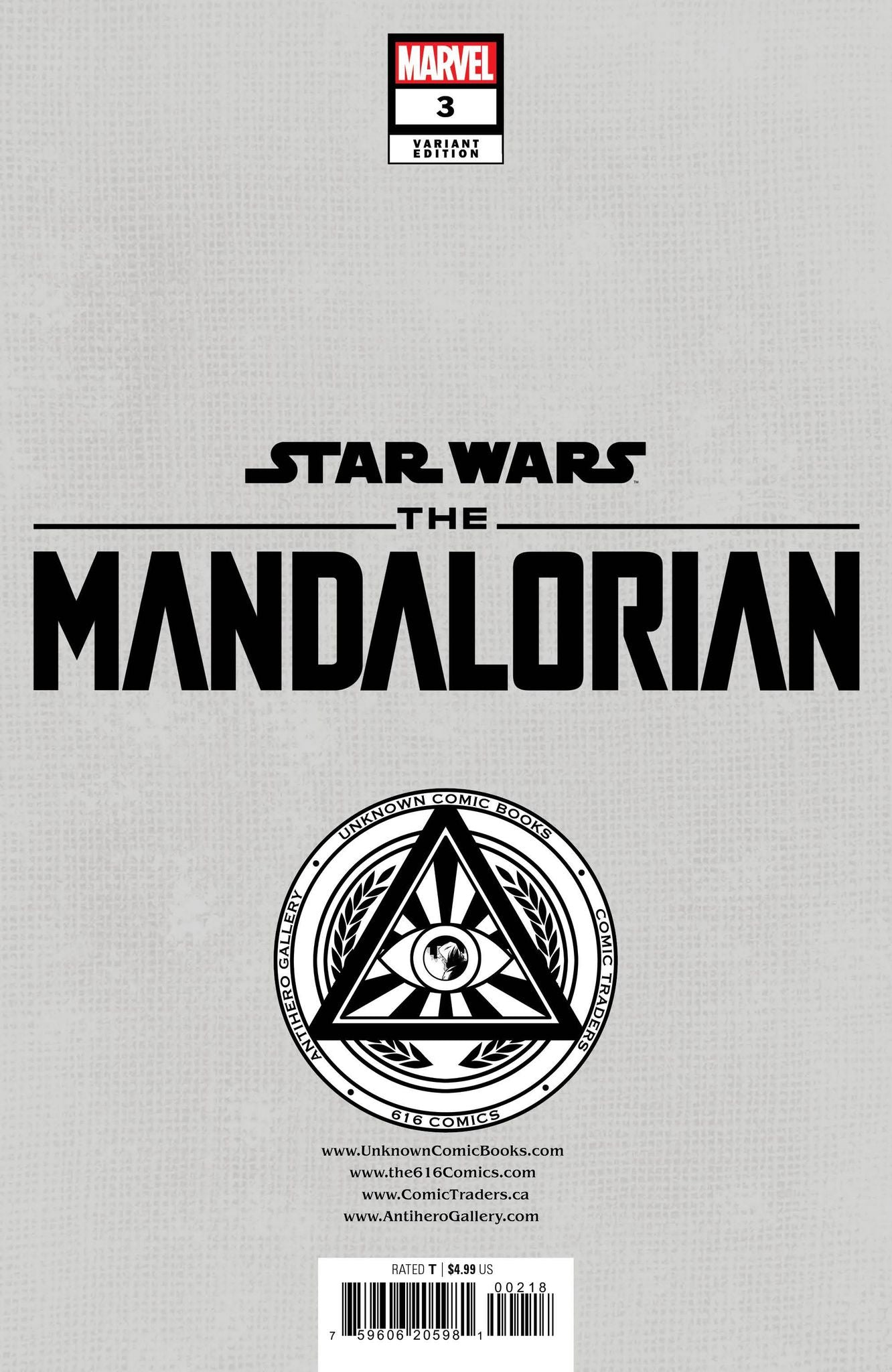 Star Wars: The Mandalorian Season 2 #3 Unknown Comics Mico Suayan Exclusive Virgin Var (08/30/2023)