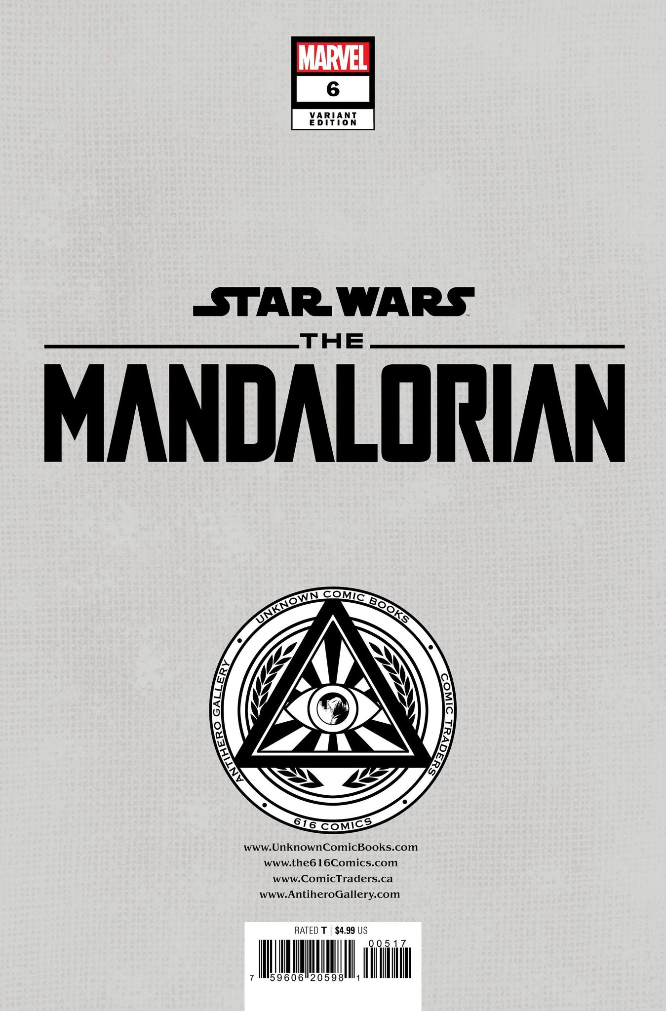 Star Wars: The Mandalorian Season 2 #6 Unknown Comics Kaare Andrews Exclusive Var (11/15/2023)