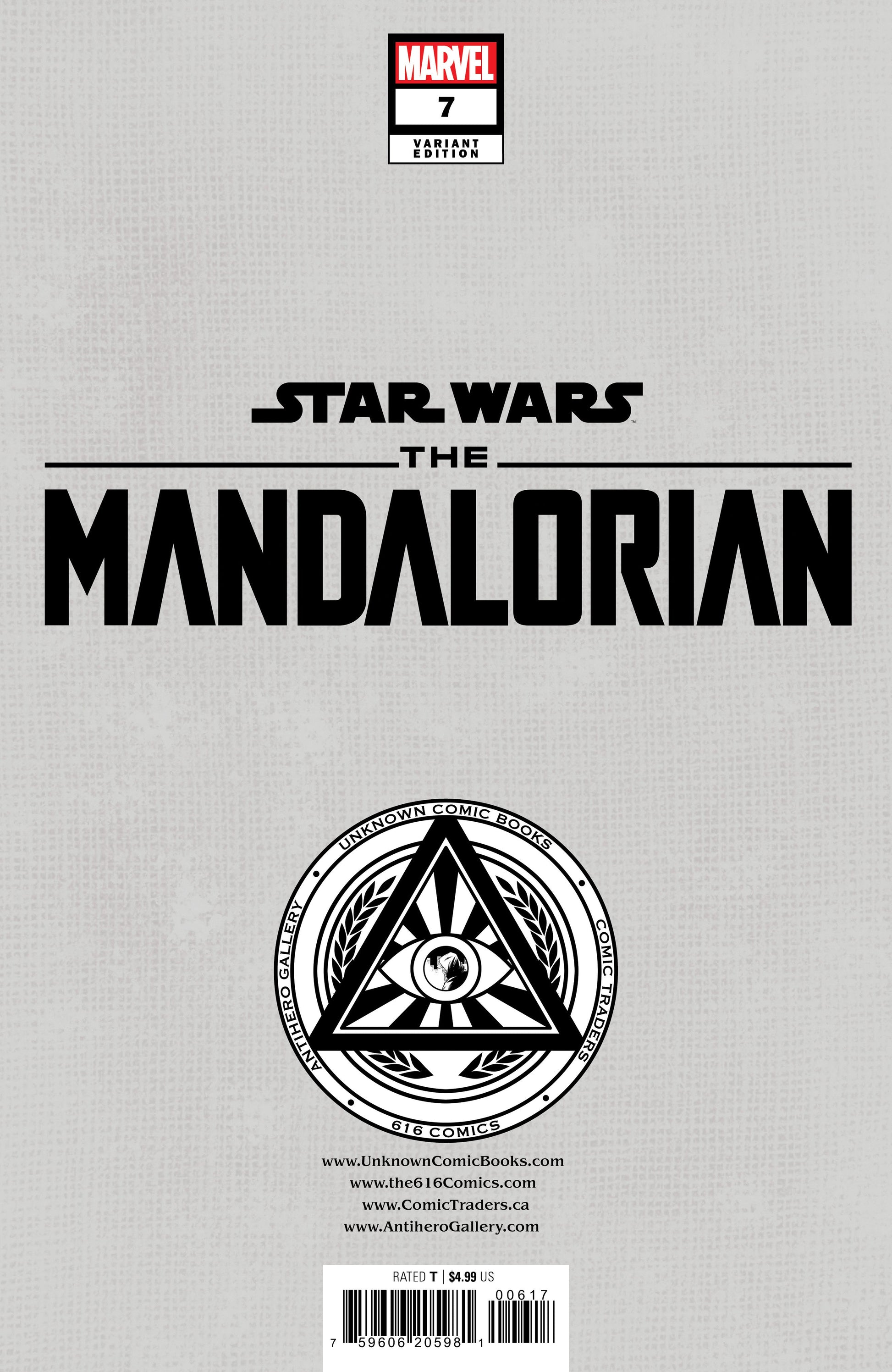 Star Wars: The Mandalorian Season 2 #7 Unknown Comics Mico Suayan Exclusive Var (12/27/2023)