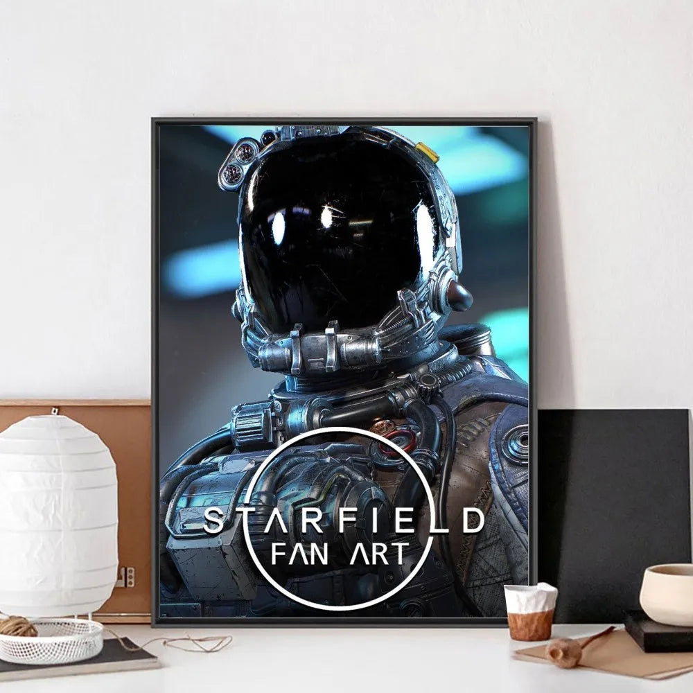 Starfield Game Poster DIY No Framed Kraft Club Bar Paper Vintage Poster Wall Art Painting Bedroom Study Stickers