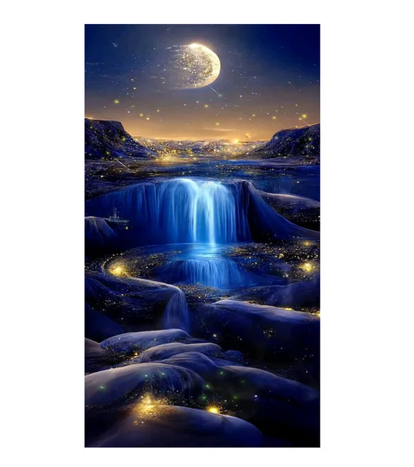 Starry Sky Landscape 5D Diamond Painting Full Kit Diamond Embroidery Handmade DIY Cross Stitch Rhinestone Picture Home Decor