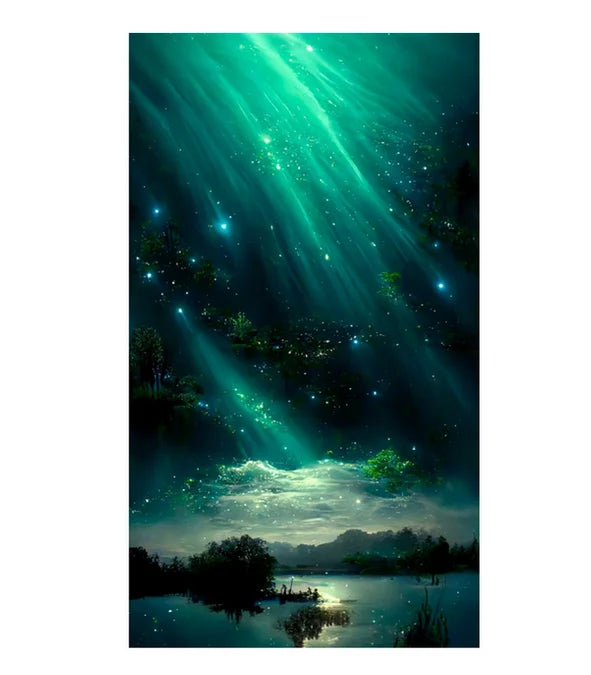 Starry Sky Landscape 5D Diamond Painting Full Kit Diamond Embroidery Handmade DIY Cross Stitch Rhinestone Picture Home Decor