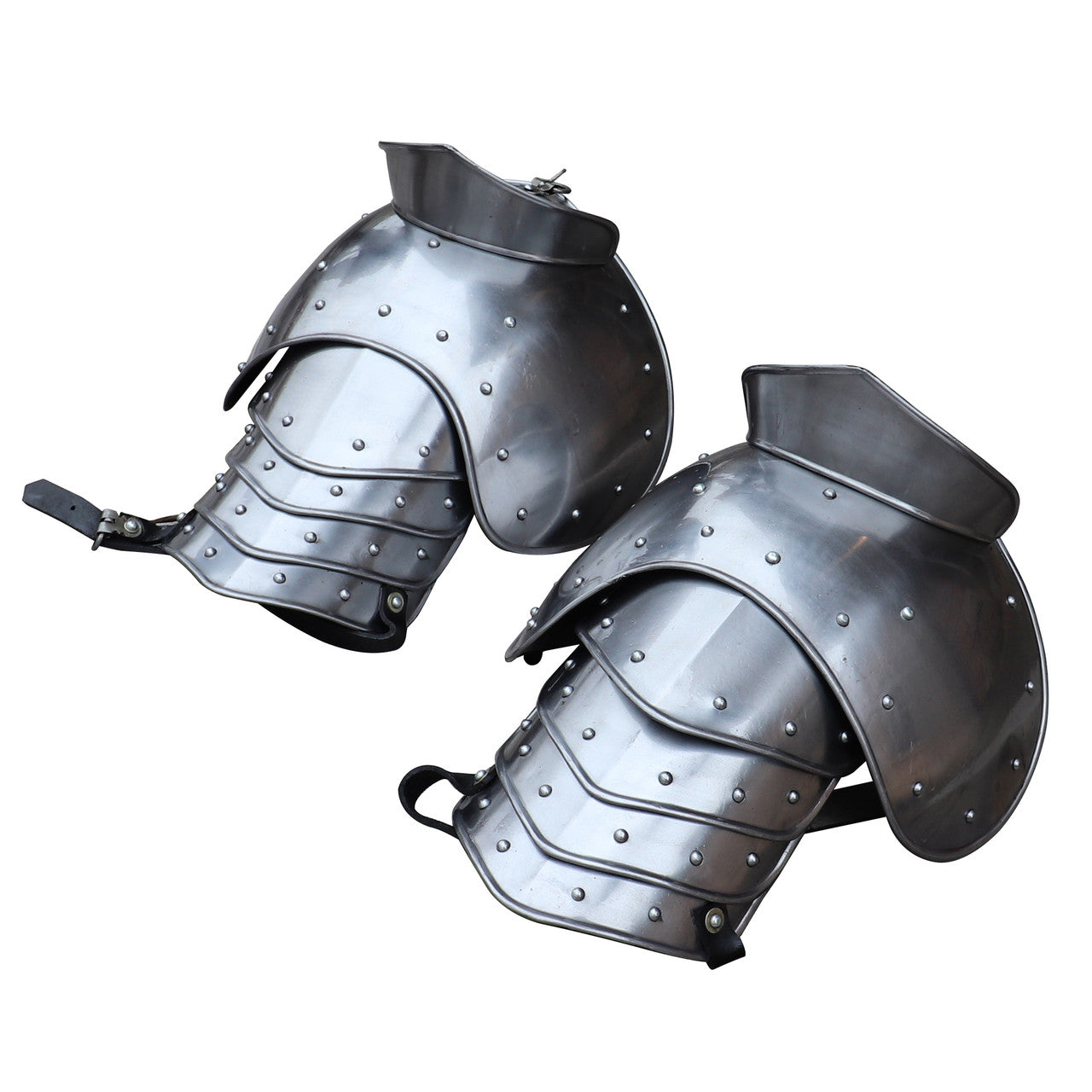 Steel Defender Riveted Pauldrons with Sword Breakers