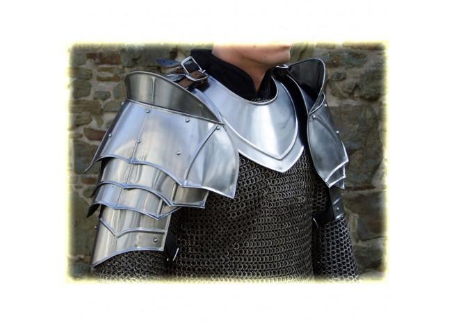 Steel Warrior Pauldron Medieval Shoulder Armor Set