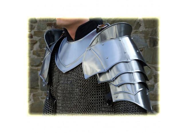 Steel Warrior Pauldron Medieval Shoulder Armor Set