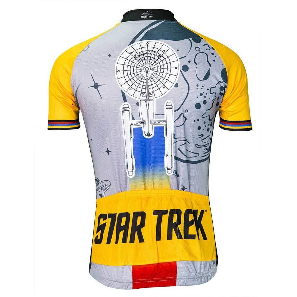 Star Trek Final Frontier Men's Cycling Jersey (S, M, L, XL, 2XL, 3XL) - Silver/Gold / X-Large